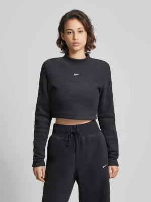 Zdjęcie produktu Bluzka krótka z długim rękawem i wyhaftowanym logo Nike