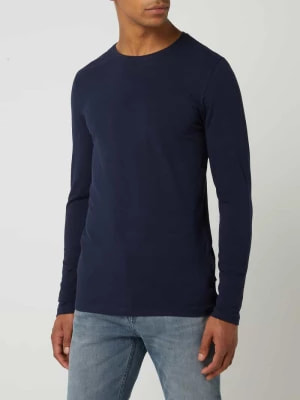 Zdjęcie produktu Bluzka o kroju slim fit z długim rękawem i dodatkiem streczu model ‘Theo’ casual friday