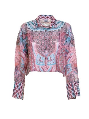 Zdjęcie produktu BLE Bluzka w kolorze różowo-niebieskim rozmiar: onesize