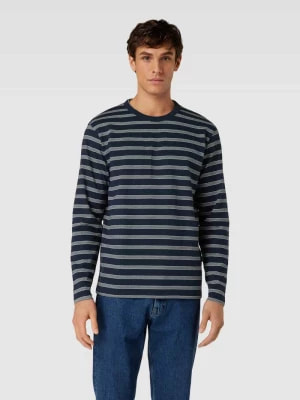 Zdjęcie produktu Bluzka z długim rękawem i wzorem w paski model ‘RELAXSHAWN’ Selected Homme