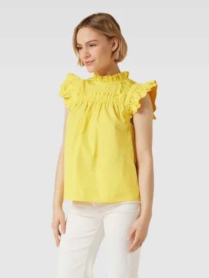 Zdjęcie produktu Bluzka z rękawami z falbaną model ‘Roswita’ tonno & panna