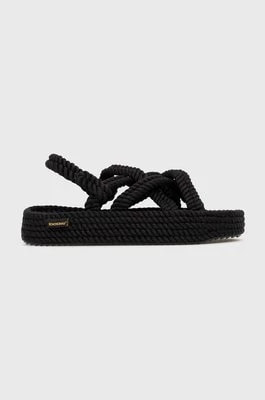 Zdjęcie produktu Bohonomad sandały Bodrum damskie kolor czarny na platformie