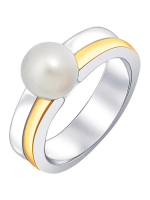 Zdjęcie produktu BOMBINHAS Pozłacany pierścionek z perłą rozmiar: 54