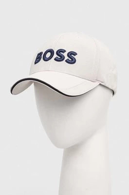 Zdjęcie produktu Boss Green czapka z daszkiem BOSS GREEN kolor beżowy z aplikacją 50496291