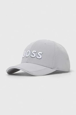 Zdjęcie produktu Boss Green czapka z daszkiem BOSS GREEN kolor szary z aplikacją 50496291