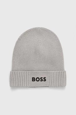 Zdjęcie produktu Boss Green czapka z domieszką wełny BOSS GREEN kolor szary