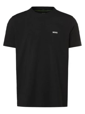 Zdjęcie produktu BOSS Green Koszulka męska - Tee Mężczyźni Bawełna niebieski jednolity,