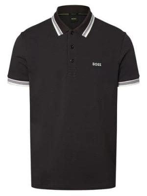 Zdjęcie produktu BOSS Green Męska koszulka polo - Paddy Mężczyźni Bawełna szary jednolity,