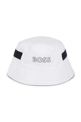 Zdjęcie produktu BOSS kapelusz bawełniany dziecięcy kolor biały bawełniany