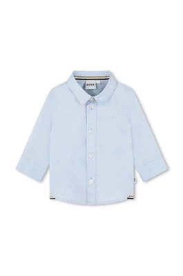 Zdjęcie produktu BOSS koszula bawełniana niemowlęca kolor niebieski