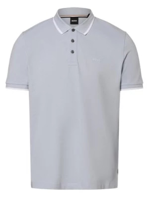 Zdjęcie produktu BOSS Męska koszulka polo - Parlay 190 Mężczyźni Bawełna niebieski jednolity,