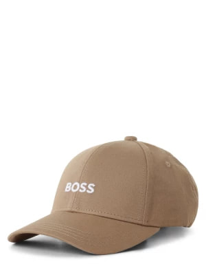 Zdjęcie produktu BOSS Orange Męska czapka z daszkiem Mężczyźni Bawełna beżowy jednolity,