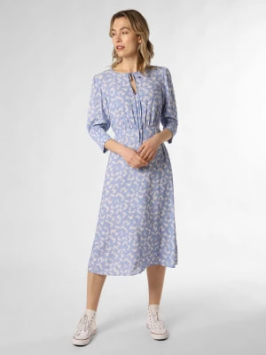 Zdjęcie produktu BOSS Sukienka damska - Daflori Kobiety wiskoza niebieski wzorzysty,