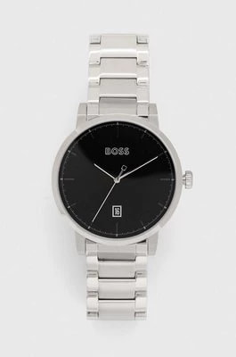 Zdjęcie produktu BOSS zegarek i etui na karty kolor srebrny