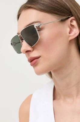 Zdjęcie produktu Bottega Veneta okulary przeciwsłoneczne damskie kolor srebrny