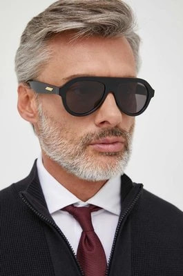 Zdjęcie produktu Bottega Veneta okulary przeciwsłoneczne męskie kolor czarny