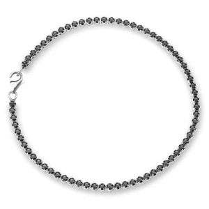 Zdjęcie produktu Bransoletka tenisowa srebrna z czarnymi spinelami - Glow Glow - Biżuteria YES