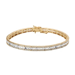 Zdjęcie produktu Bransoletka złota z topazami i diamentami - Daylight Daylight - Biżuteria YES