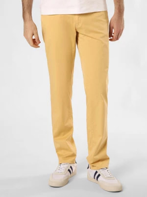 Zdjęcie produktu BRAX Spodnie - Cadiz Mężczyźni Bawełna żółty jednolity,