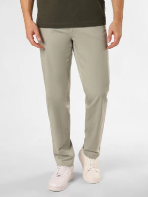 Zdjęcie produktu BRAX Spodnie Mężczyźni Bawełna zielony jednolity,