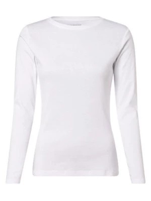 Zdjęcie produktu brookshire Damska koszulka z długim rękawem Kobiety Bawełna biały jednolity,