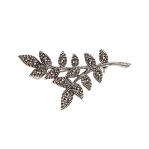 Zdjęcie produktu Broszka srebrna z markazytami Markazyty - Biżuteria YES
