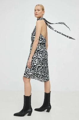 Zdjęcie produktu Bruuns Bazaar sukienka Geranium Fifi kolor czarny mini rozkloszowana