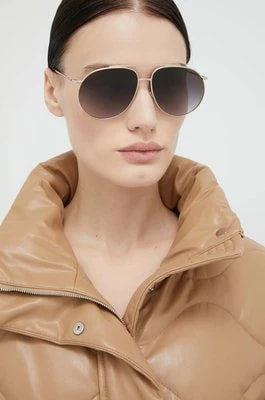 Zdjęcie produktu Burberry okulary przeciwsłoneczne ALICE damskie kolor złoty 0BE3138