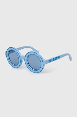Zdjęcie produktu Burberry okulary przeciwsłoneczne dziecięce kolor niebieski 0JB4386