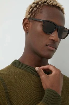 Zdjęcie produktu Burberry okulary przeciwsłoneczne GEORGE męskie kolor brązowy 0BE4381U