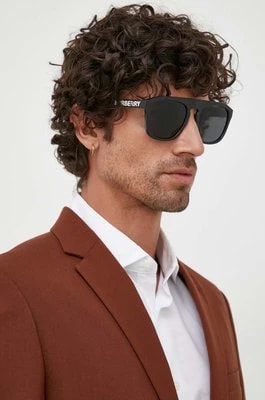 Zdjęcie produktu Burberry okulary przeciwsłoneczne WREN męskie kolor czarny 0BE4396U