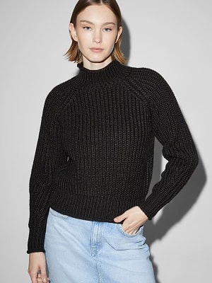 Zdjęcie produktu C&A CLOCKHOUSE-sweter ze stójką, Czarny, Rozmiar: XL