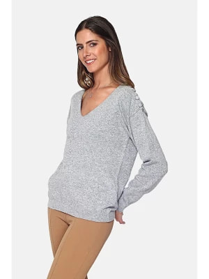 Zdjęcie produktu C& Jo Sweter w kolorze jasnoszarym rozmiar: 38