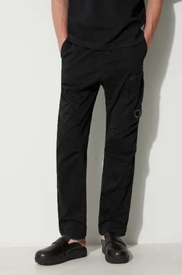 Zdjęcie produktu C.P. Company spodnie STRETCH SATEEN REGULAR PANTS męskie kolor czarny w fasonie cargo 15CMPA111A005529G