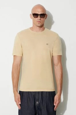 Zdjęcie produktu C.P. Company t-shirt bawełniany 30/1 JERSEY SMALL LOGO T-SHIRT kolor beżowy gładki 15CMTS046A005100W