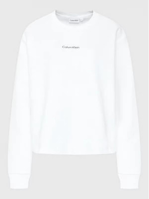 Zdjęcie produktu Calvin Klein Curve Bluza Inclu Micro Logo K20K205472 Biały Regular Fit