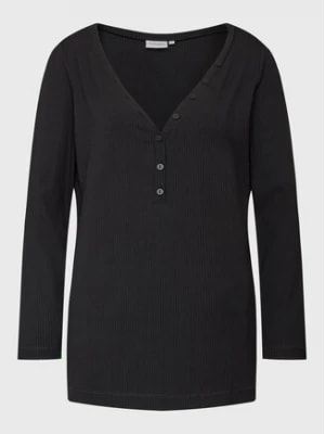 Zdjęcie produktu Calvin Klein Curve Bluzka Inclu Modal Rib Henley K20K205460 Czarny Regular Fit