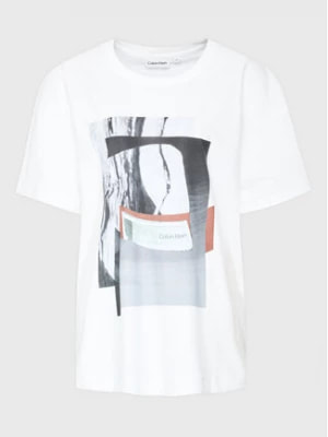 Zdjęcie produktu Calvin Klein Curve T-Shirt Inclu Photo Print K20K205462 Biały Regular Fit