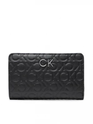 Zdjęcie produktu Calvin Klein Duży Portfel Damski Re Lock Bifold Wallet Emb Mono K60K610240 Czarny
