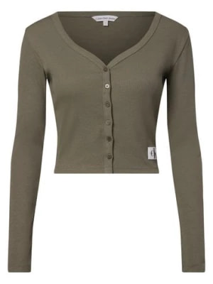 Zdjęcie produktu Calvin Klein Jeans Damska kurtka koszulowa Kobiety Bawełna zielony jednolity,