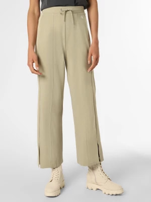 Zdjęcie produktu Calvin Klein Jeans Damskie spodnie dresowe Kobiety Sztuczne włókno zielony|beżowy jednolity,
