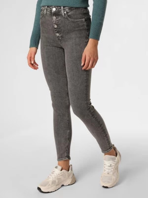 Zdjęcie produktu Calvin Klein Jeans Jeansy Kobiety Bawełna szary jednolity,