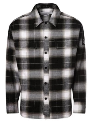 Zdjęcie produktu Calvin Klein Jeans Koszula męska Mężczyźni Comfort Fit Bawełna czarny|biały w kratkę,