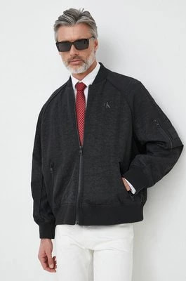 Zdjęcie produktu Calvin Klein Jeans kurtka bomber męski kolor czarny przejściowa