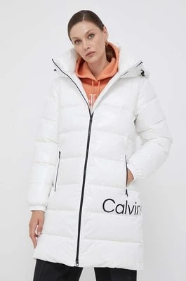 Zdjęcie produktu Calvin Klein Jeans kurtka damska kolor biały zimowa