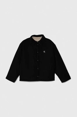 Zdjęcie produktu Calvin Klein Jeans kurtka dwustronna dziecięca kolor czarny