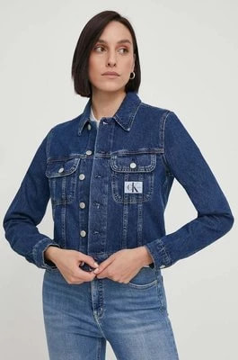 Zdjęcie produktu Calvin Klein Jeans kurtka jeansowa damska kolor granatowy przejściowa J20J222789