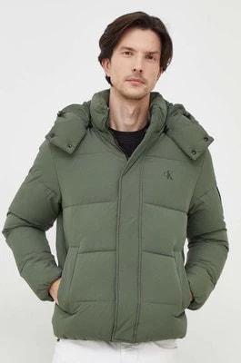 Zdjęcie produktu Calvin Klein Jeans kurtka męska kolor zielony zimowa