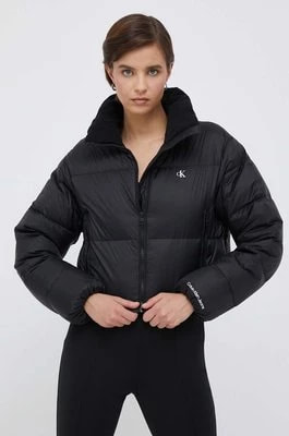 Zdjęcie produktu Calvin Klein Jeans kurtka puchowa damska kolor czarny zimowa