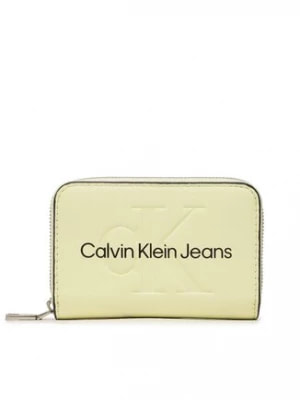 Zdjęcie produktu Calvin Klein Jeans Mały Portfel Damski Sculpted Med Zip Around Mono K60K607229 Zielony
